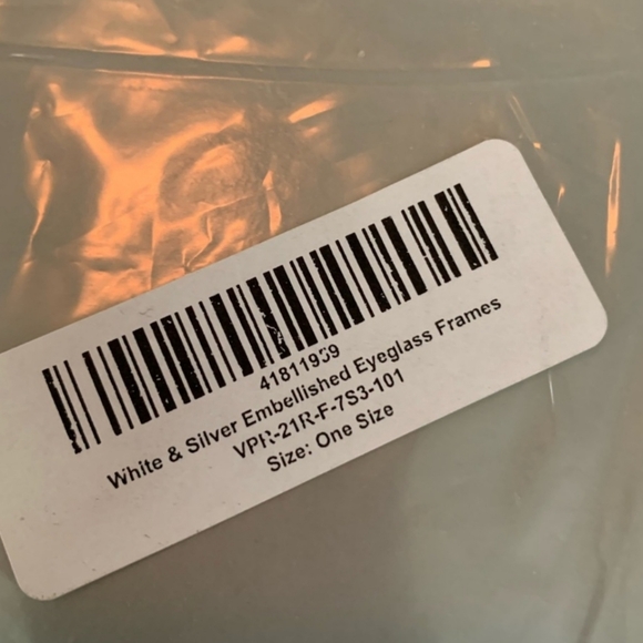 Prada white and Silver Embellished Eyeglass Frames - Picture 13 of 13